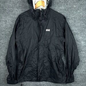 Helly Hansen Loke Waterproof Rain Jacket Mens Large Black